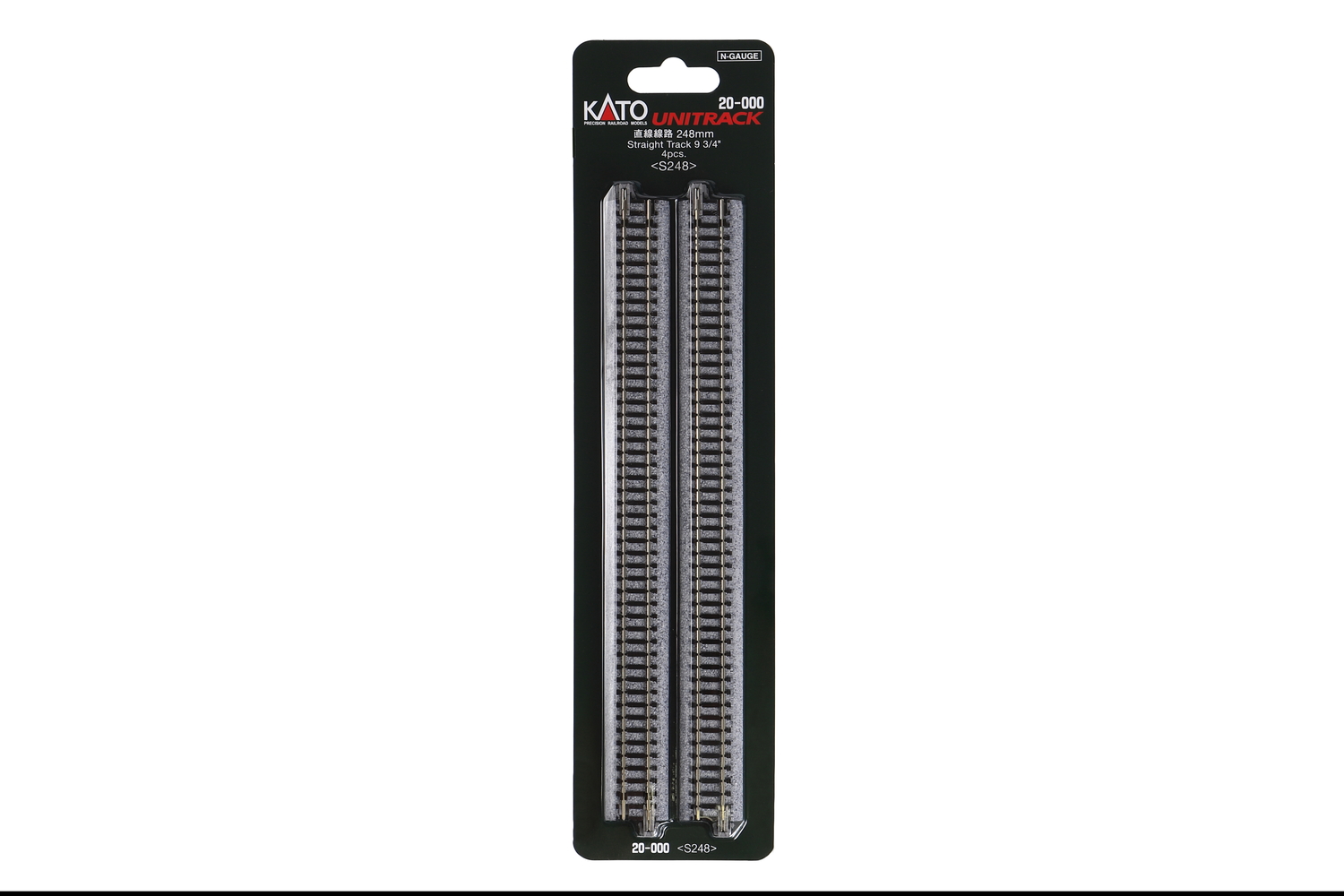Kato 20-000 N Scale Unitrack 248mm (9 3/4") Straight Track