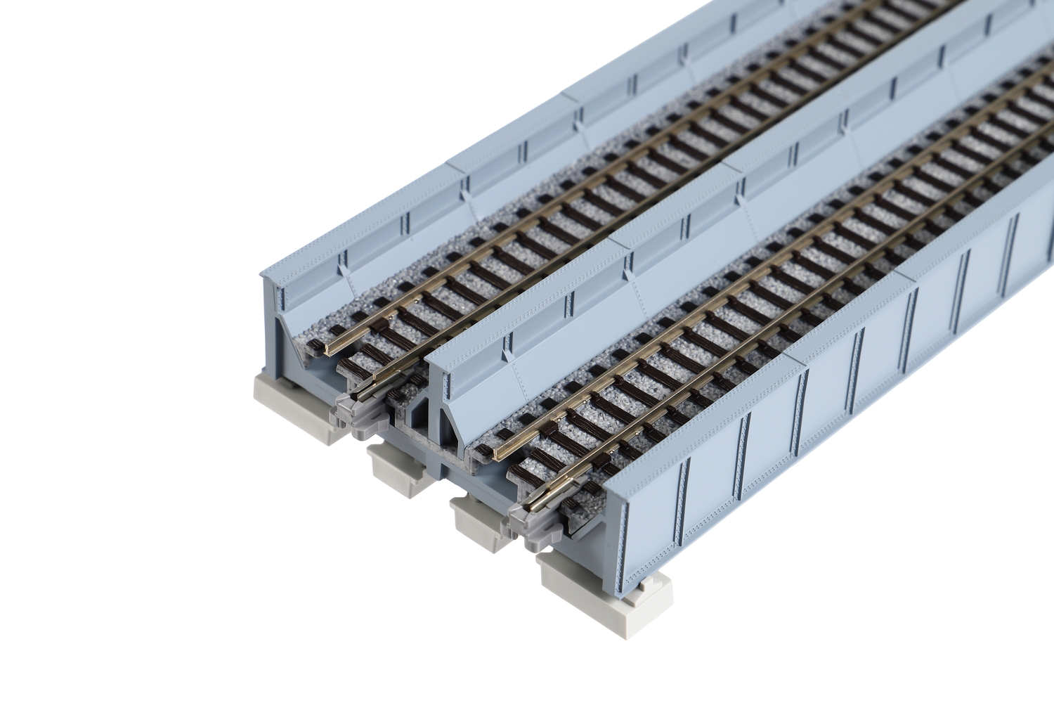 Kato 20-457 N Double Track Plate Girder Bridge, Gray, 186mm