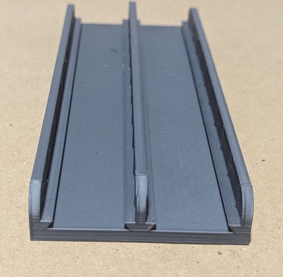 Grey 186mm double line bridge