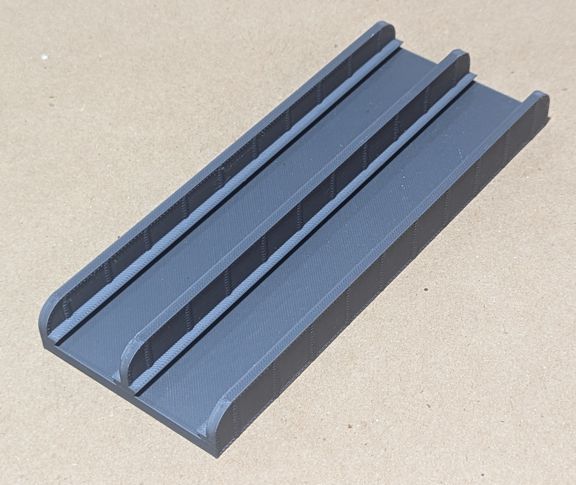 Grey 186mm double line bridge