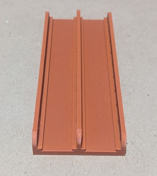 Rust brown 186mm double line bridge