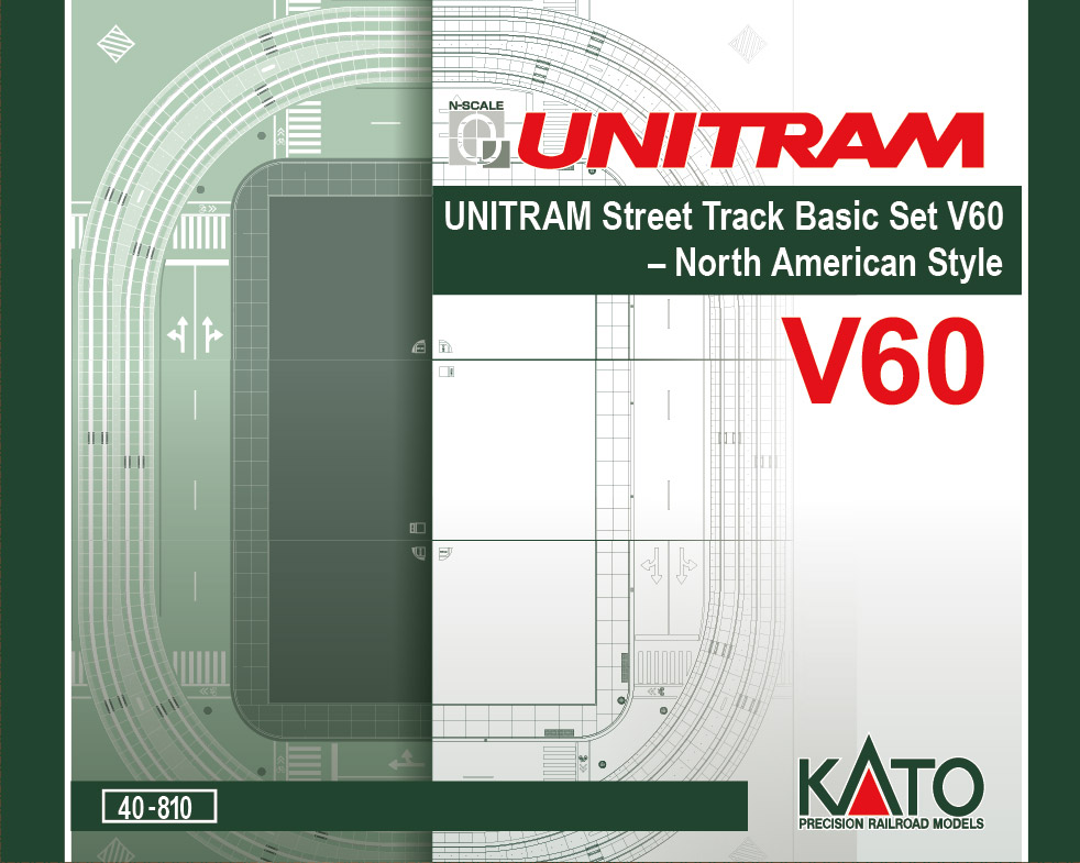 Kato 40-810 V60 UNITRAM North American Style Oval Track Set