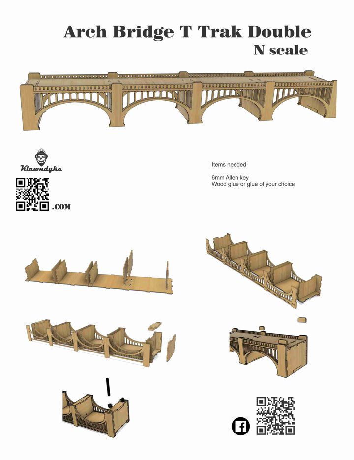 Arch Bridge viaduct Double