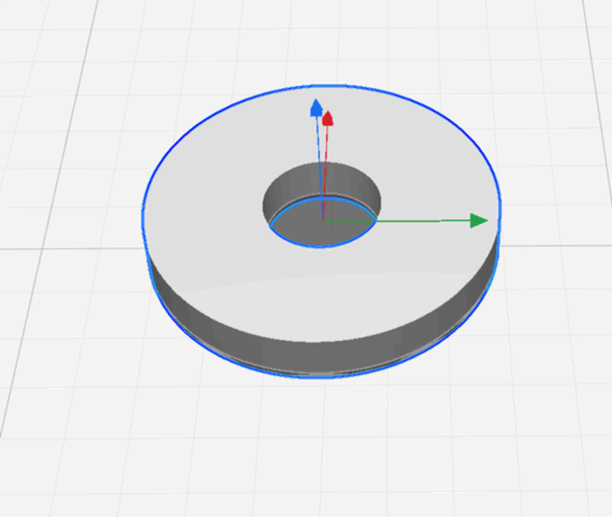 3D printable washer to be used with a #0 x 3/8 truss head screw.